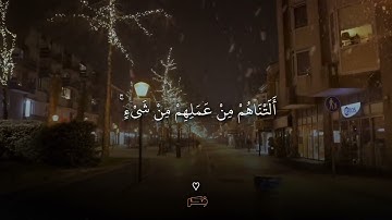 حالات واتس اب قرآن الشيخ "ياسر الدوسري" سورة الطور🥹