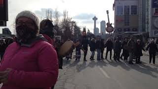 Feb 16 Rally at the Rainbow Bridge to support the Wet'suwet'en