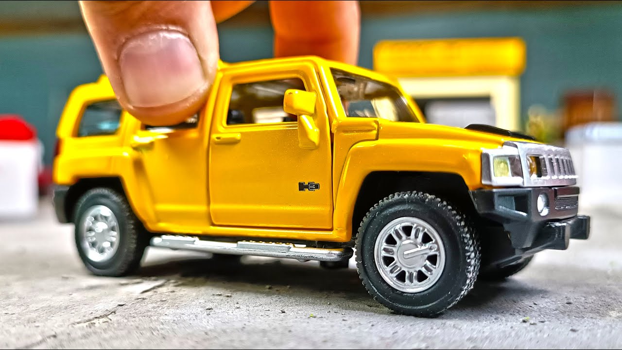 Rides model HAMMER H3 scale 1/43. About cars. - YouTube