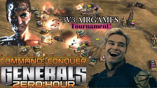 3V3 Air Games Tournament - Team Massacre VS Team Hako | C&C Generals Zero Hour