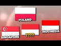 Similar flags of the countries  flag animation