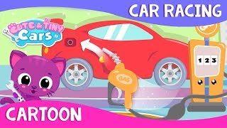 Baby Car Racing 🚗 Cartoon | Cute & Tiny Cars | Mobile Games for Toddlers screenshot 1