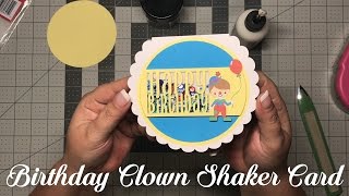 Birthday Clown Shaker Card - Cricut Design Space File and How To Assemble
