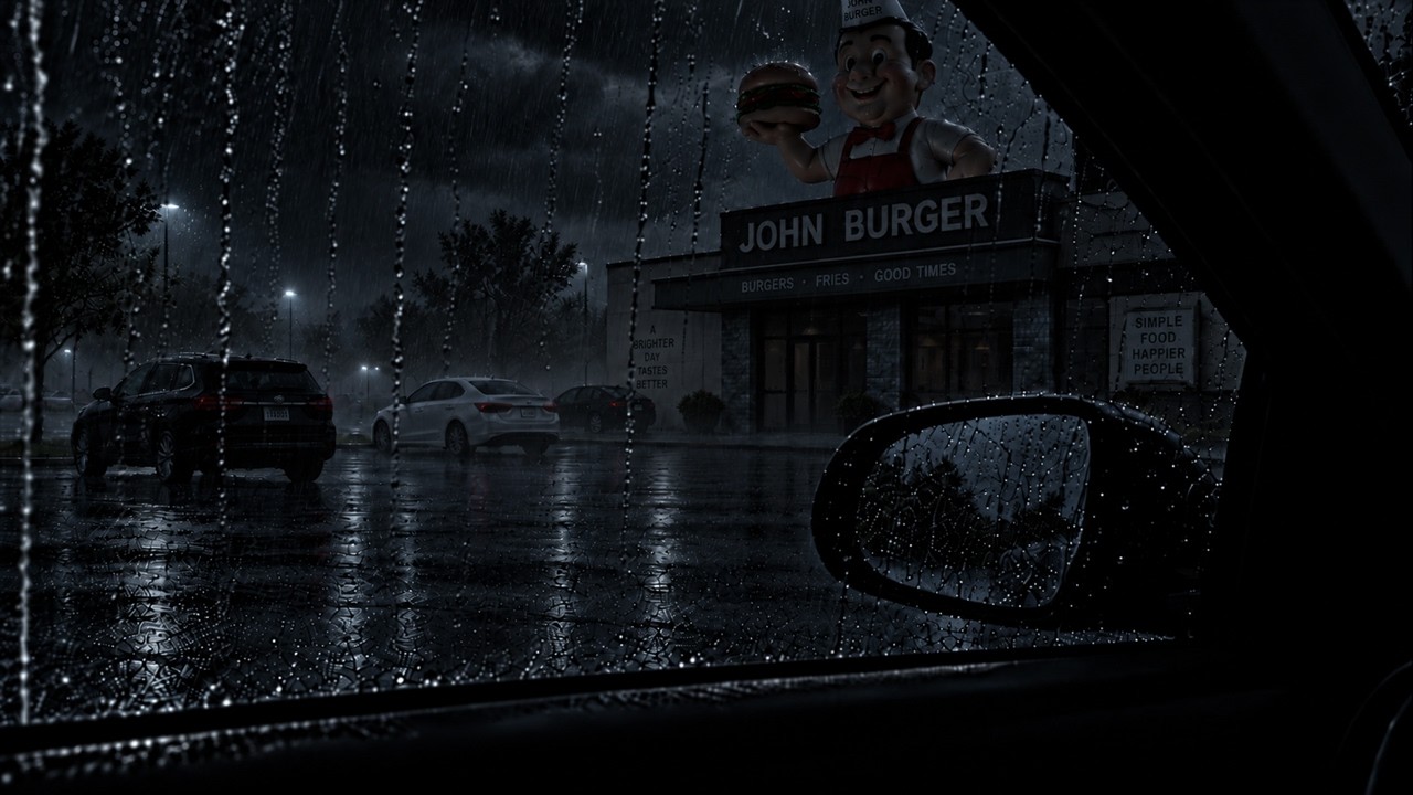 Heavy Rain on a Parked Car at Night | Stop Overthinking, Sleep Deeply ...