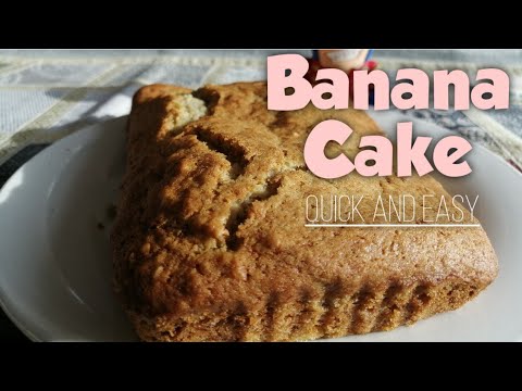 Healthy Moist Banana Cake : Quick and Easy Steps - YouTube