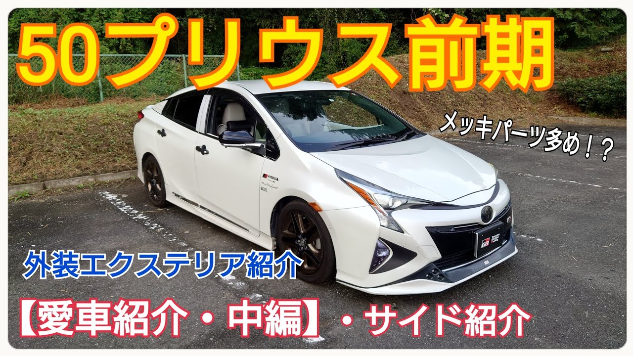 プリウス 前期 50系 メッキ 0 セット ハーフ エアロ 3点 fl⑩トヨタ
