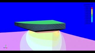 LS-DYNA CFD: 3D slamming of a wedge cone shape (quarter model)