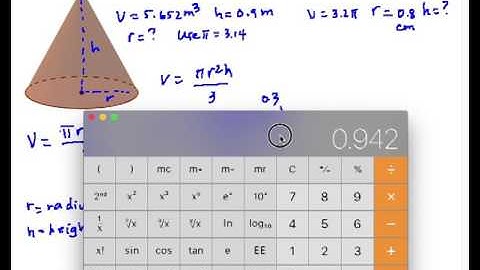 V11 Volume of a Cone Part 2