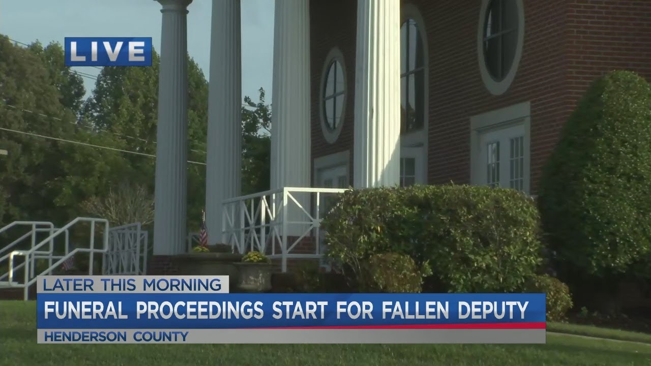 Funeral for fallen deputy today - YouTube