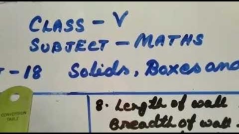 Class-5 Subject-Maths Unit -18 Part -2
