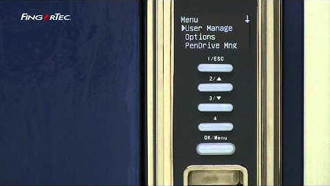 Keylock 8800_03-Enrollment and Verification of Normal User by using Fingerprint