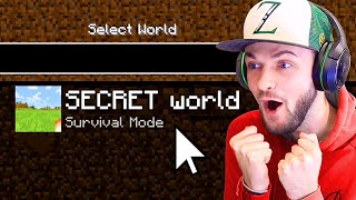 Celebrity Welcome to my SECRET Minecraft world... (Part 1) Profile