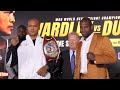 NO RESPECT?  Dubois RUFUSES Fabio Wardley Fist Bump • TENSE FACE OFF | DAZN Boxing