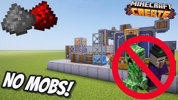 This Gunpowder/Redstone Farm Produces WITHOUT Using Mobs! | Create Mod Tutorial