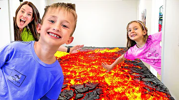 Ivy & Levi Play Floor Is Lava In Our NEW HOUSE!