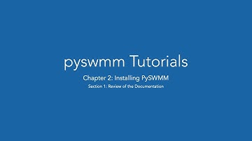 PySWMM - Chapter 2.1 - Review of the Documentation