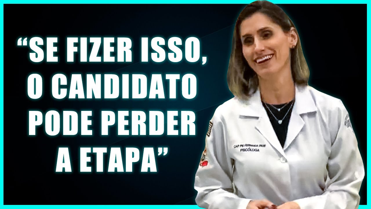 O QUE NÃO PODE FAZER NO TESTE PSICOLÓGICO PM? | Cortes PMTV