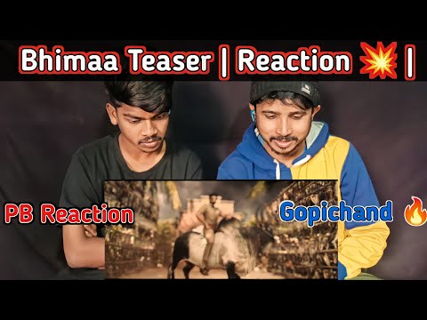 Bhimaa Teaser | Gopichand | A Harsha | Ravi Basrur | Sri Sathya Sai Arts | PB Reaction🔥