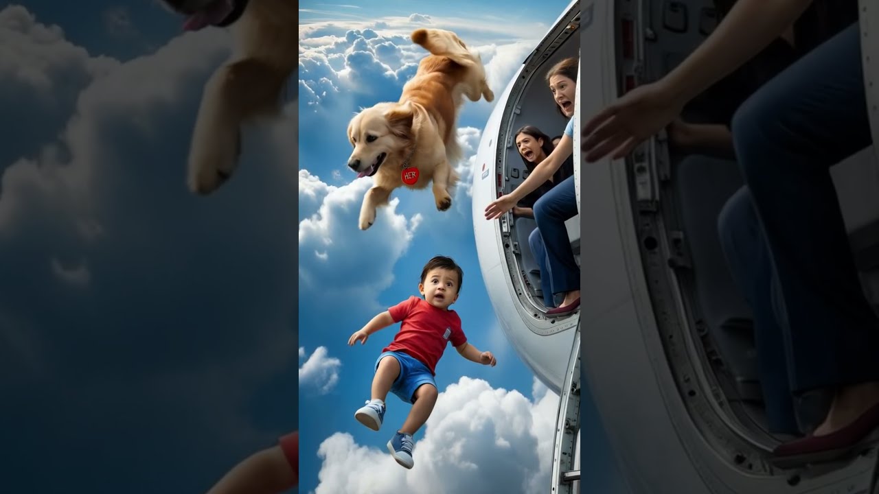  Dog Jumps From Airplane To Save Falling Baby Real Hero Emotional Story Shorts