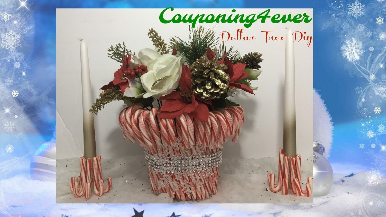 DIY DOLLAR TREE HOLIDAY CENTERPIECE YouTube