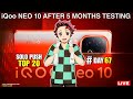 ROAD TO TOP 10 SOLO RANK PUSH DAY 67/365 DAY iQOO NEO10 Performance #yashislive #live
