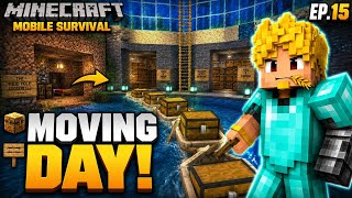 Minecraft Mobile Survival Ep.15 -- Massive Storage Migration Begins! Mistakes &amp; Organization