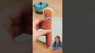 Its A Barbie Sausage With Pasta Hair 😂 #fun