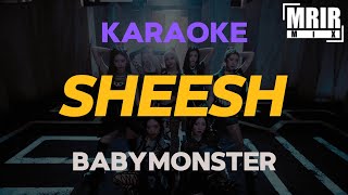 BABYMONSTER - SHEESH KARAOKE Instrumental With Lyrics Resimi