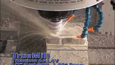 SwiftCarb RampMill 115 IPM in Titanium on Haas VF2