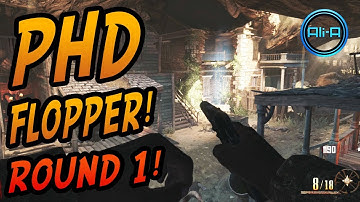 "BURIED" Zombies - "PHD FLOPPER" Perma Perk ROUND 1 Tutorial! - Black Ops 2 Vengeance DLC!