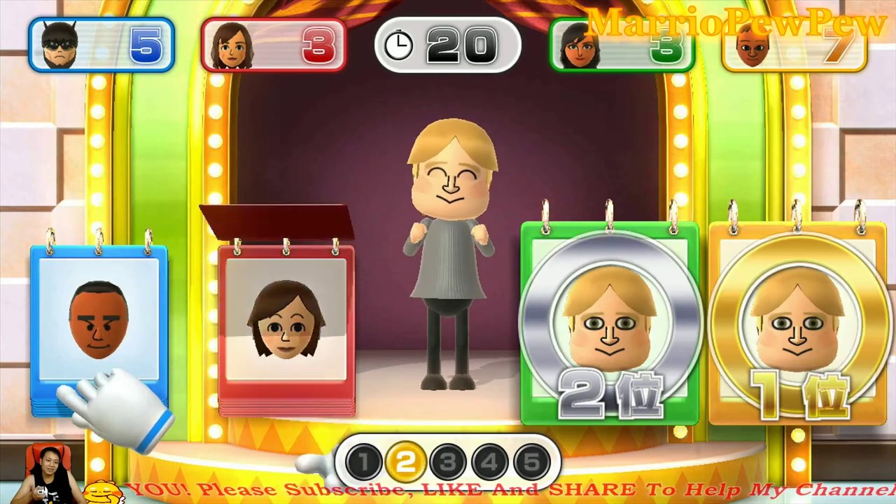 Wii Party U All Minigames Free Play. Winning Games In The Wii U