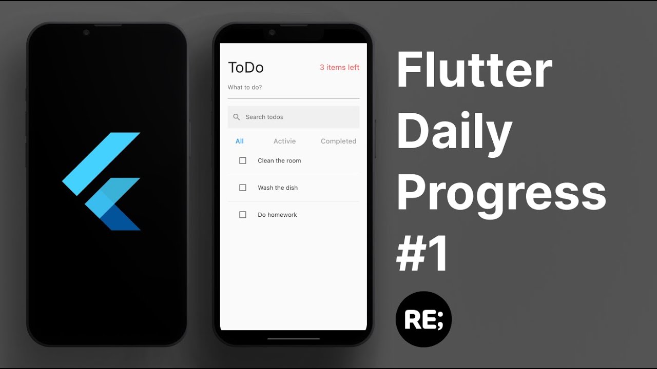 플러터 | Flutter | Daily Progress #1 (ToDo) - YouTube