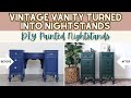 Vintage vanity turned into nightstands