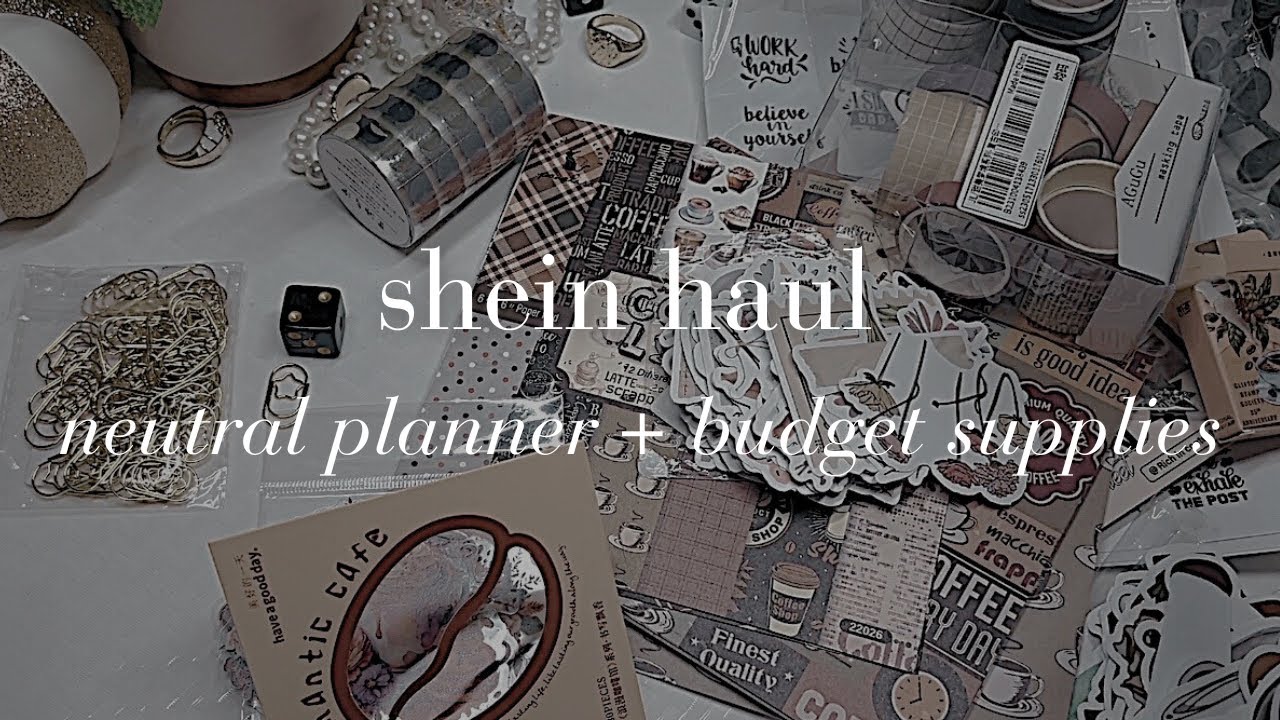 PLANNER SUPPLIES ON A BUDGET  SHEIN STATIONERY HAUL 