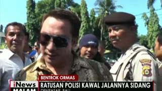 Ratusan Polisi kawal jalannya sidang antara 2 Ormas di Bali - iNews Malam 02/06