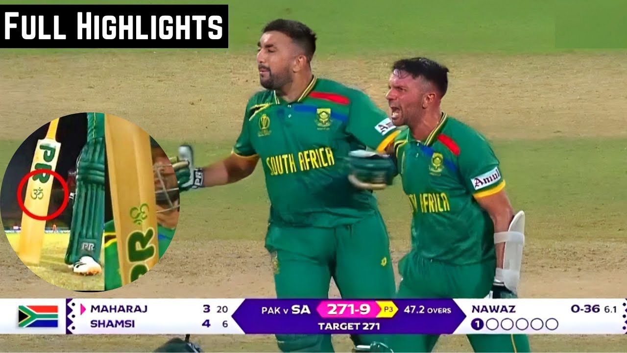 Pakistan Vs South Africa Cup Highlights PAK vs SA Highlights Babar