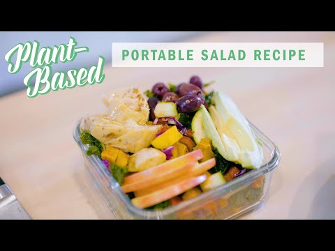 Portable Salad Recipe | Plant-Based | Well+Good