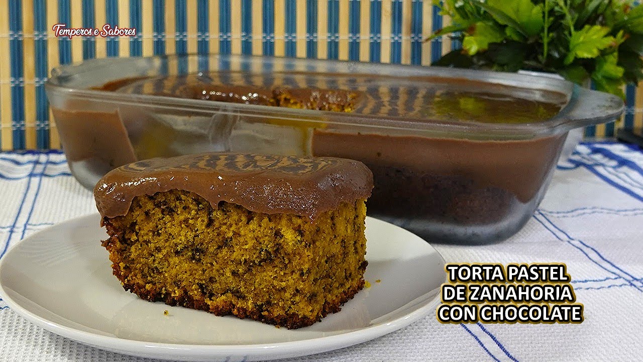 TORTA PASTEL DE ZANAHORIA CON CHOCOLATE DELICIOSO Y MUY FÁCIL Y RÁPIDO DE HACER ÚNICO EN SU ESTILO!