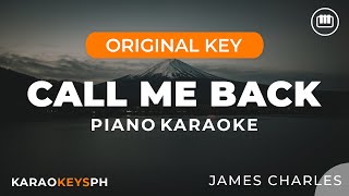 Call Me Back - James Charles (Piano Karaoke) Resimi