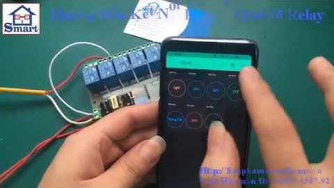 Điều Khiển Bật Tắt Bóng Đèn ESP8266-07 Loại 05 Relay|| Sản Phẩm Smart Home