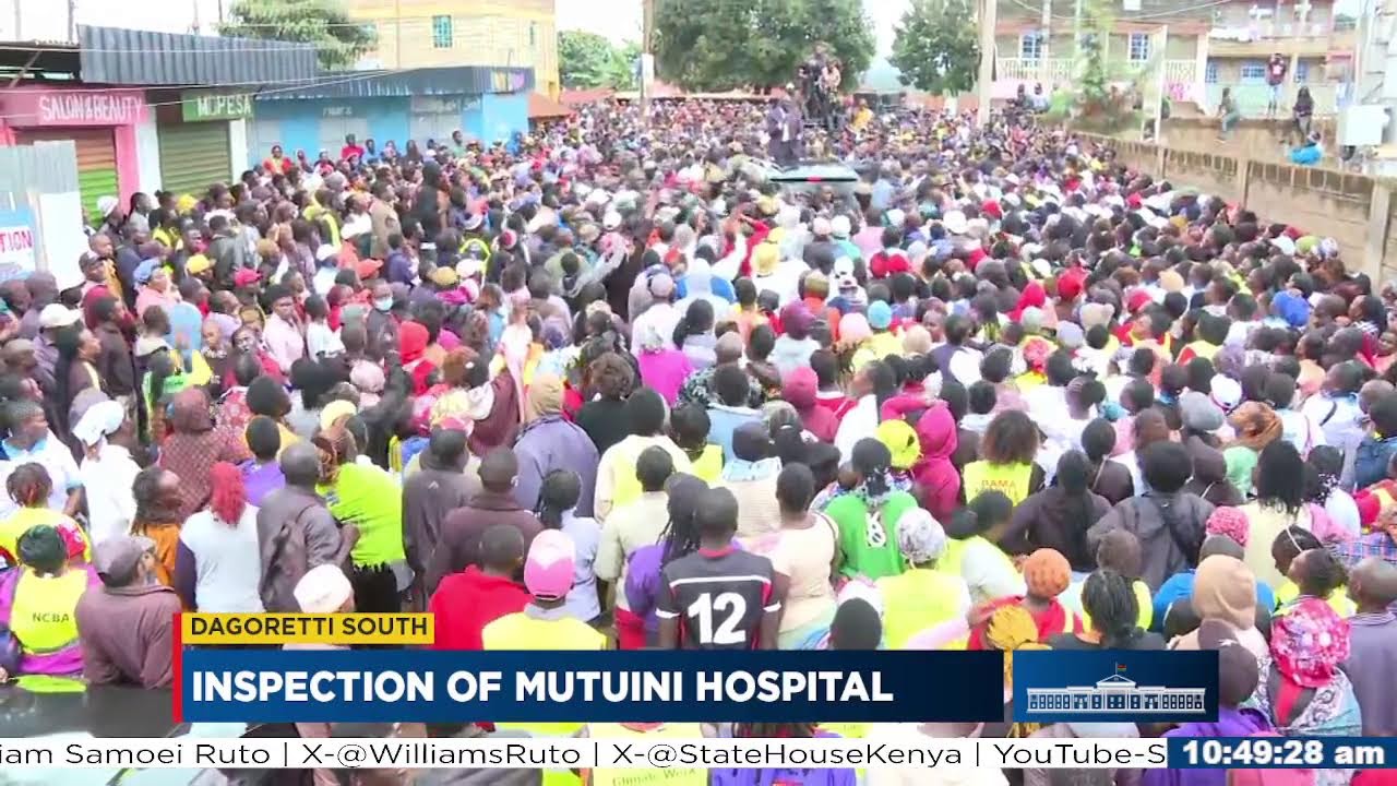 Inspection of Mutuini Hospital, Dagoretti South