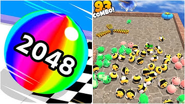 Ball Run 2048 vs Bump Pop Android, iOS Gameplay Mobile Ep424