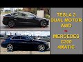 SLIP TEST - EV &amp; ICE - Tesla Model 3 Dual Motor AWD vs Mercedes C200 4Matic - @4x4.tests.on.rollers