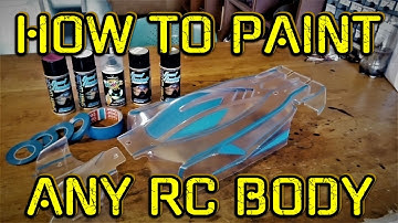 How to paint any RC body - Arrma Limitless V2  example