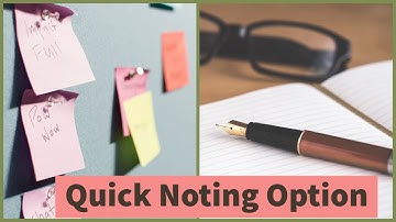 eOffice - What is Quick Noting option in Settings Tab? Live Demo and Discussion on How to Use it ?