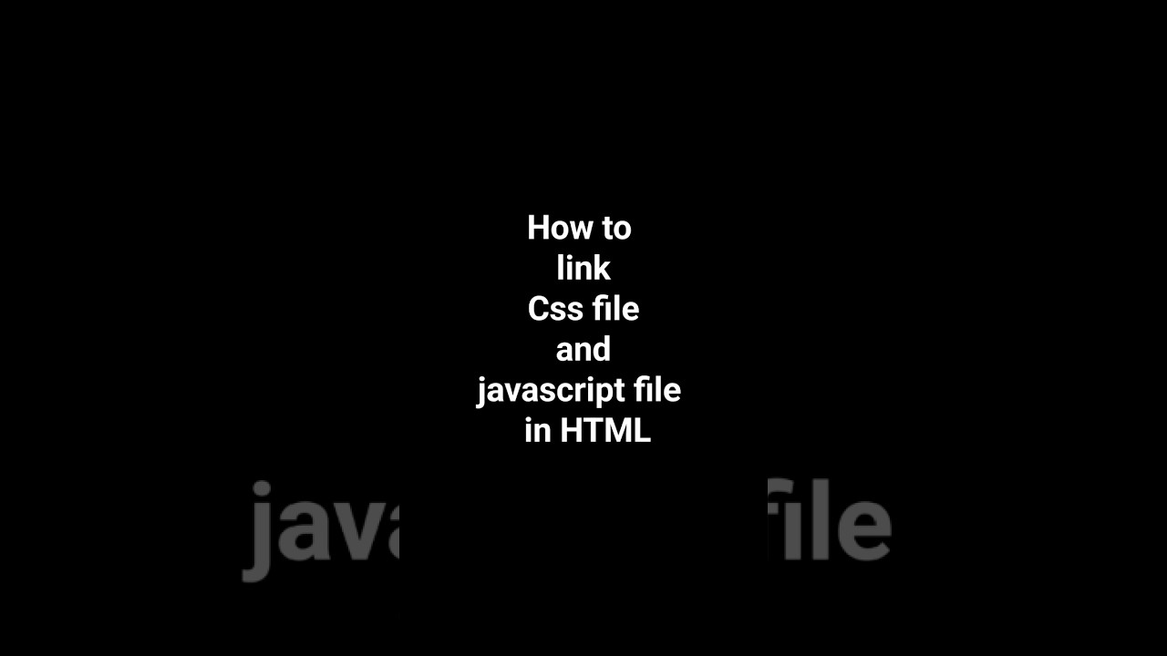 linking CSS and JS file in HTML #codewithyash #coding #html #javascript #css#subscribe #share #like