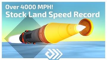 KSP Stock Land Speed Record - 1808 m/s - Over 4000 MPH