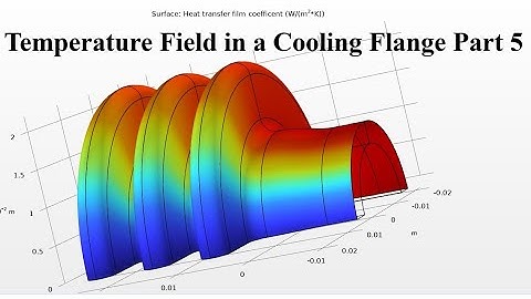 Flange Cooling Simulation in COMSOL Multiphysics | Thermal Analysis Tutorial for Engineers Part 5