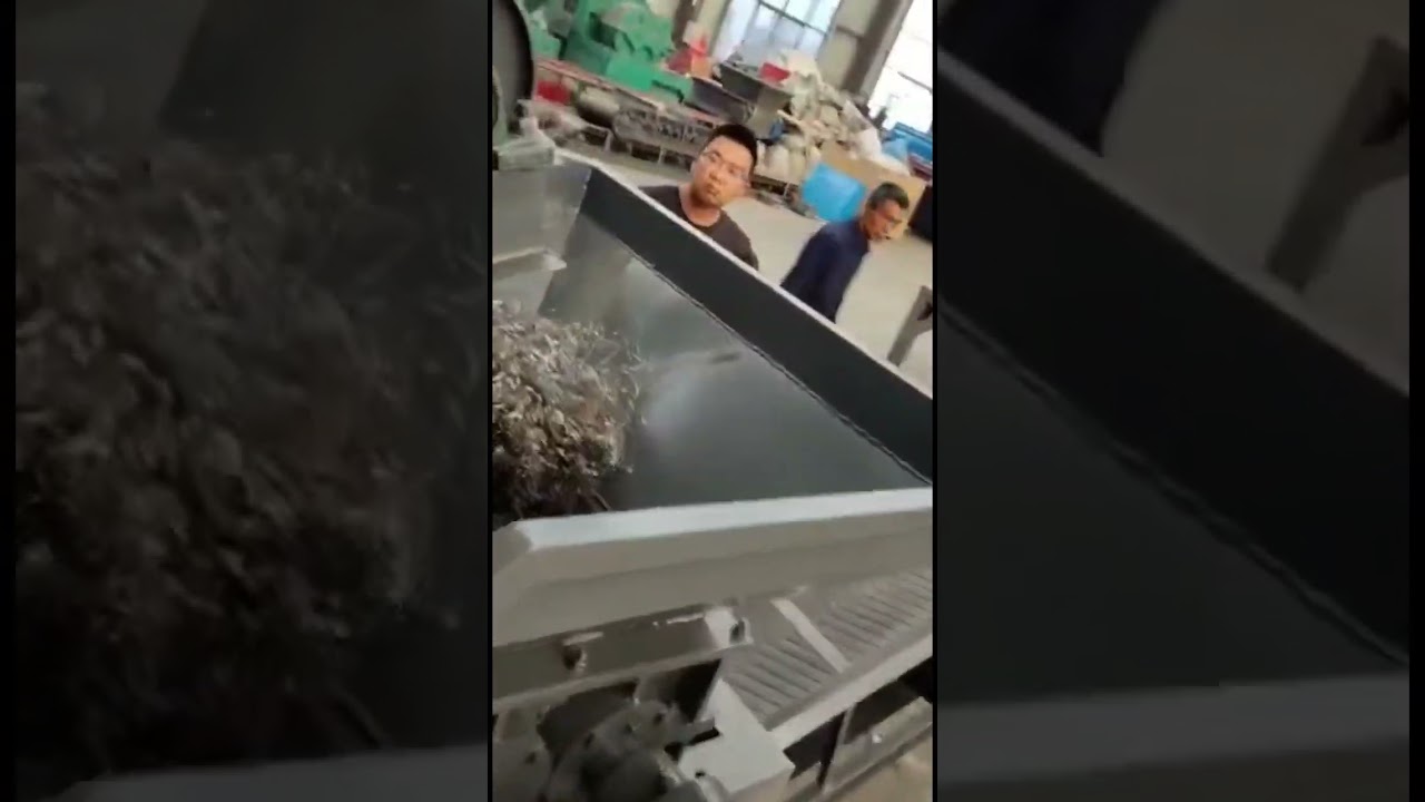 Metal iron pin shredder