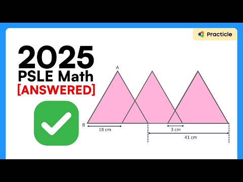 2025 PSLE Math Question Solved | P6 Length of Equilateral Triangles